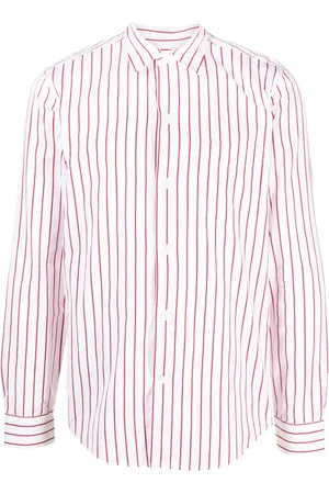Fursac Camisa con botones y rayas estampadas