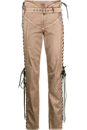Jean Paul Gaultier Pantalones slim con agujetas de x KNWLS