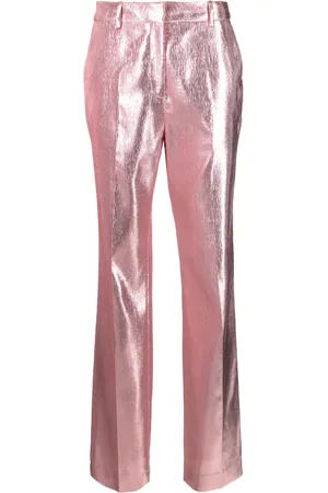 Paco rabanne Pantalones de vestir con efecto metalizado