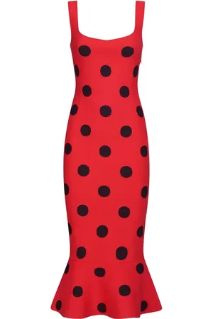 Marni Vestido midi con estampado de lunares