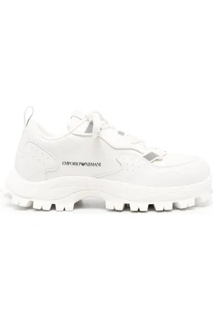 Emporio Armani Tenis altos con paneles