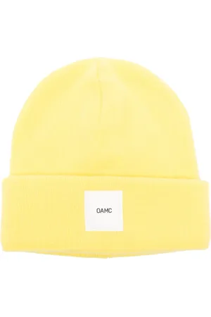 OAMC Gorro tejido de canalé con parche del logo