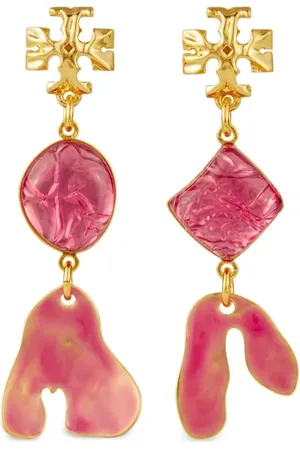Tory Burch Aretes Roxanne pequeños bañado en oro de 18kt