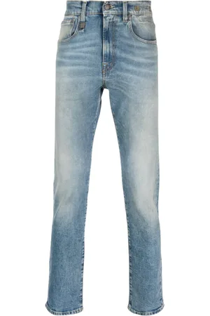 R13 Jeans slim con efecto lavado