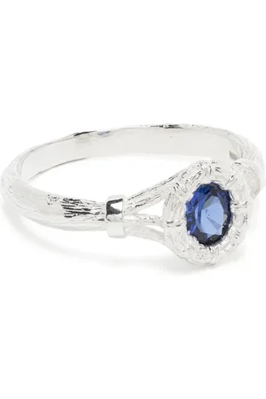 Bleue Burnham Anillo Bound Willow con zafiro