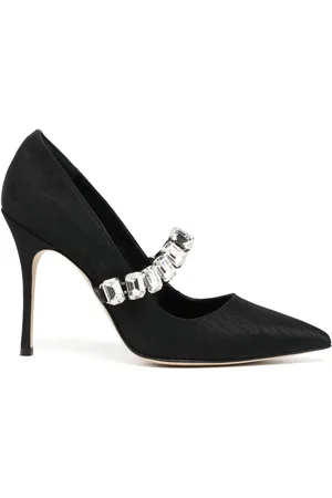 Manolo Blahnik Zapatillas con puntera en punta y tacón de 100mm
