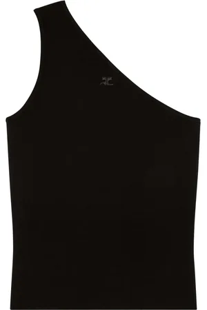 Courrèges Top con diseño asimétrico