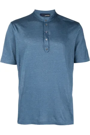 LARDINI Playera tipo polo con etiqueta del logo