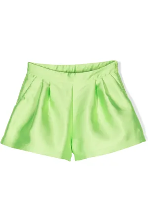 DOUUOD KIDS Shorts satinados con pinzas