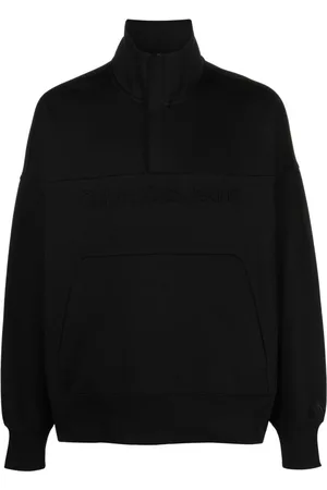 Calvin Klein Sudadera con cuello de tortuga y logo bordado
