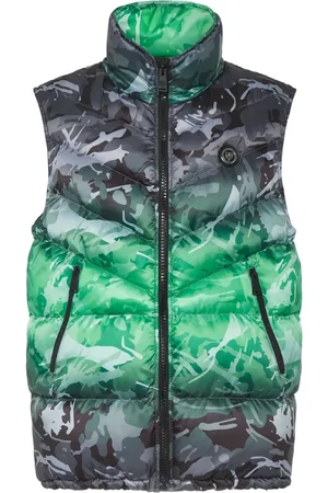 Philipp Plein Chaleco capitonado con motivo militar