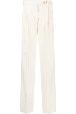 ZIMMERMANN Pantalones anchos con rayas diplomáticas estampadas