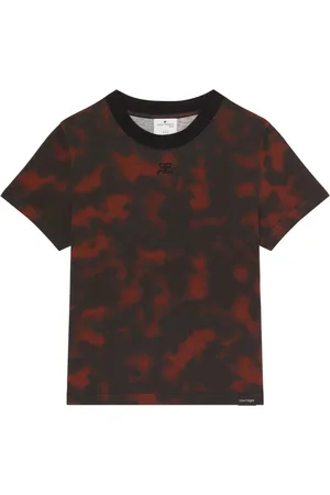 Courrèges Playera con efecto de carey