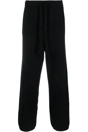 LANEUS Pantalones tejidos con diseño recto