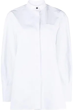 Jil Sander Camisa con cuello mao