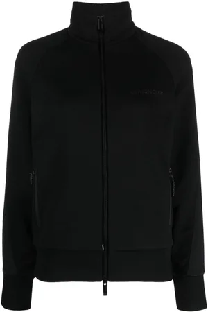 Moncler Chamarra con logo bordado y cuello de tortuga