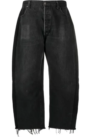 B SIDES Jeans anchos con diseño corto