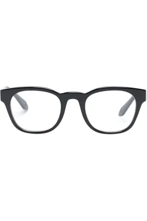 Giorgio Armani Lentes con armazón redonda y letras del logo