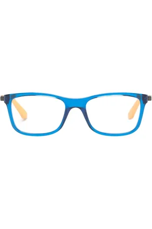 Ray-Ban Lentes con armazón rectangular y diseño de dos tonos