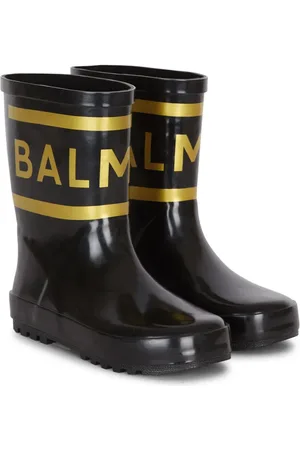 Balmain Botas de lluvia con logo estampado