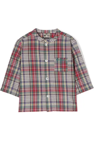 BONTON Camisa con motivo de cuadros