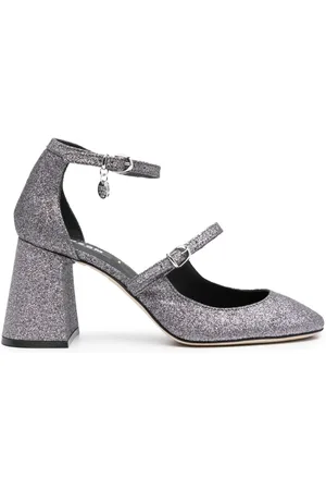Msgm Zapatillas con glitter y tacón de 90mm