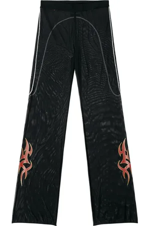 Heron Preston Pantalones rectos con estampado gráfico