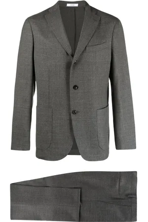 Boglioli Traje con botones y efecto melange