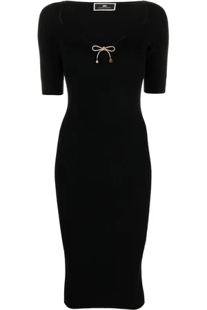 Elisabetta Franchi Vestido midi manga larga