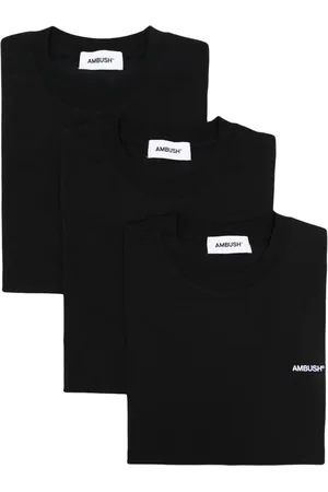 AMBUSH Playera con cuello redondo y logo bordado