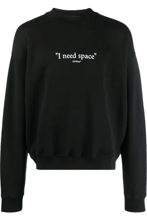 OFF-WHITE Sudadera con eslogan estampado y cuello redondo