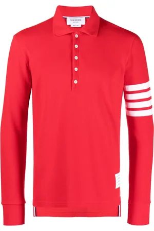 Thom Browne Playera tipo polo con motivo 4-Bar