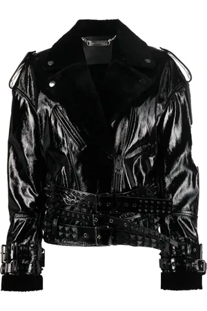 Philipp Plein Chamarra con cuello texturizado