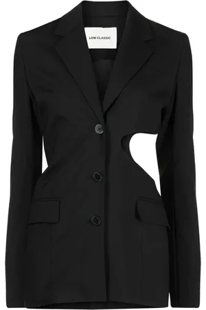 Low Classic Blazer con detalles de aberturas y solapa de pico