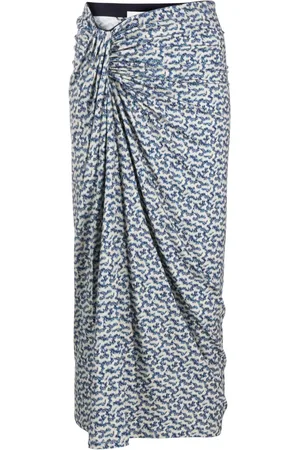 Marant Etoile Falda midi con estampado gráfico