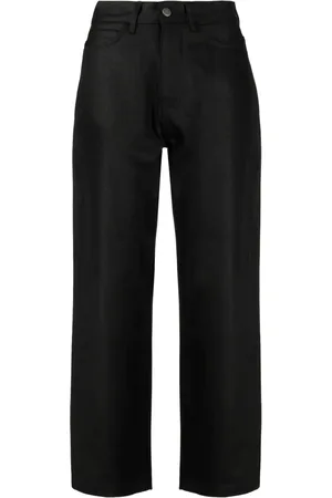 STUDIO NICHOLSON Jeans capri con diseño recto