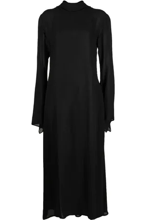 YOHJI YAMAMOTO Vestido manga larga con cuello de tortuga