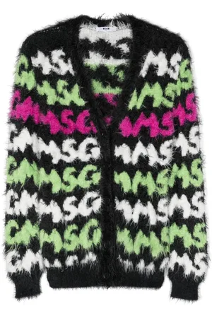 Msgm Cárdigan tejido en intarsia