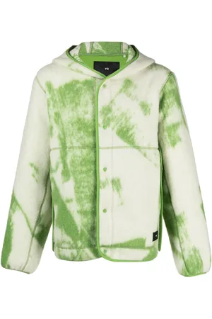 Y-3 Chamarra texturizada Fuzzy con capucha