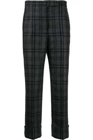 Thom Browne Pantalones capri con motivo de cuadros