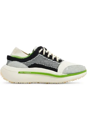 Y-3 Tenis con paneles de malla y logo estampado
