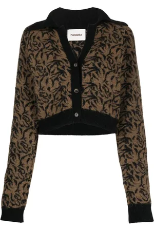 Nanushka Cárdigan con estampado gráfico