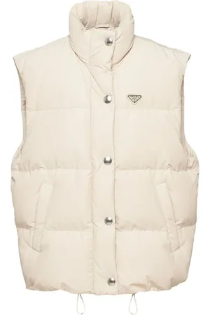 Prada Chaleco con placa del logo
