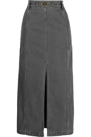 Patou Falda midi con detalle de abertura