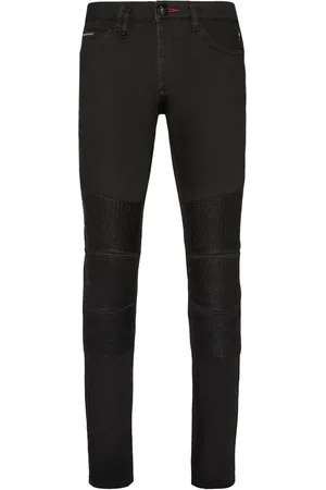 Philipp Plein Jeans rectos con parche del logo