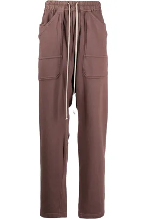 Rick Owens Pants Mauve con cordones en la pretina