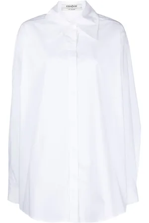 KIMHEKIM Camisa de popelina texturizada