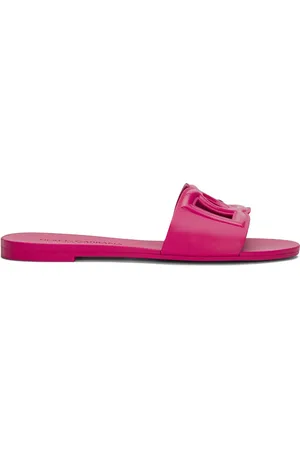 Dolce & Gabbana Sandalias Bianca con logo DG