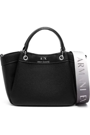 Armani Exchange Tote texturizado con logo en relieve