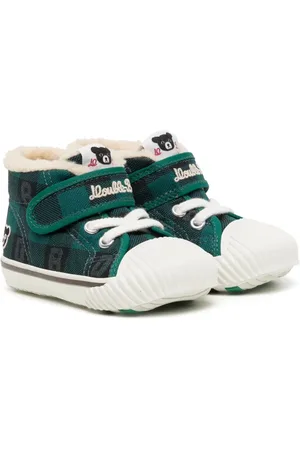 Miki House Zapatillas a cuadros tartán